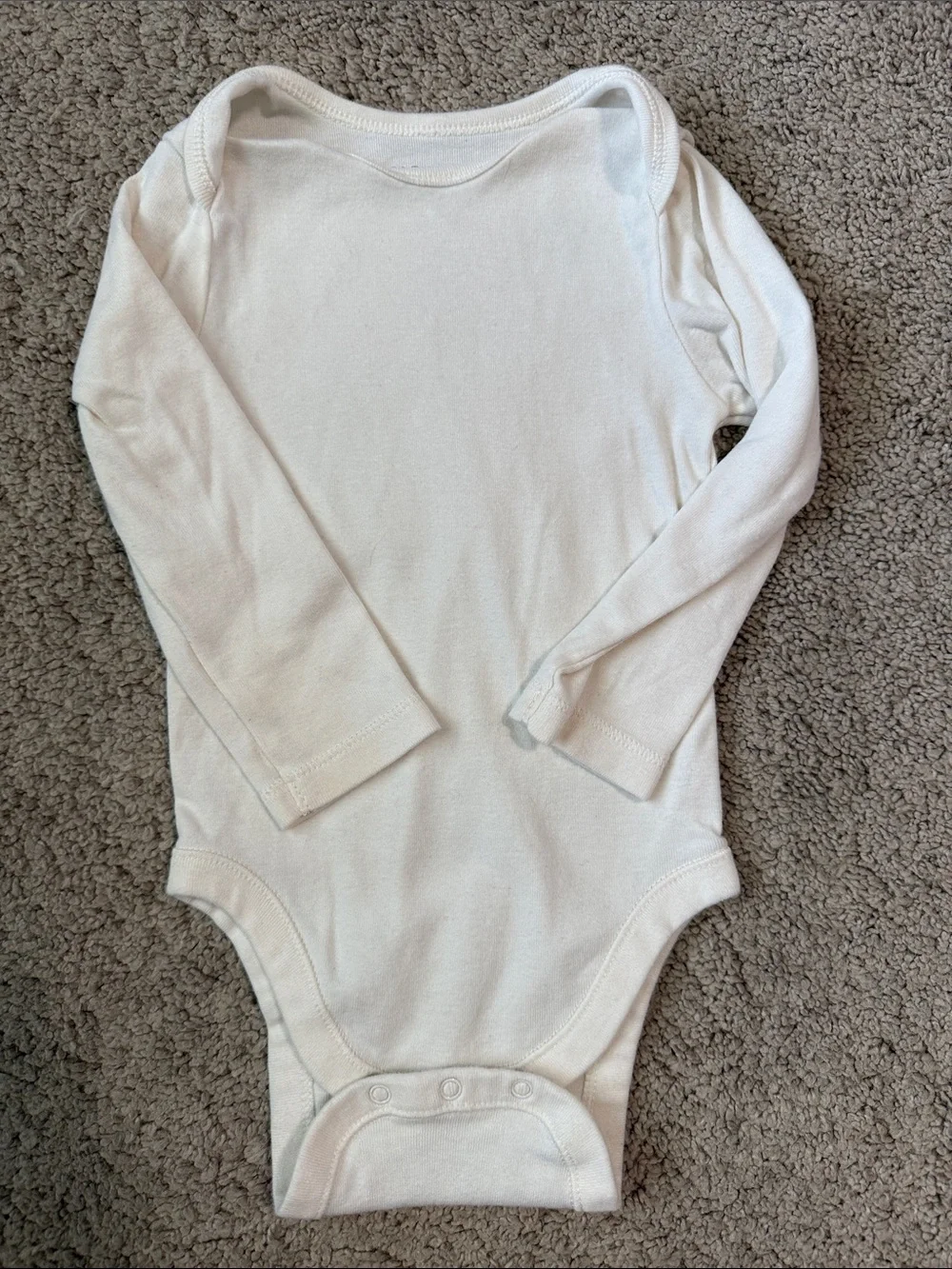 👶 5/$10!! Old Navy (3) Long-Sleeve One-Piece Bodysuits - Olive, Mustard, White